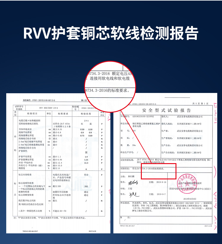 安普RVV電線護套線2芯國標(biāo)純銅0.5/0.75/1/1.5/2.5平方電纜電源線